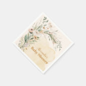 Serviette En Papier A Little Wildflower Boho Nature Baby Shower (Coin)