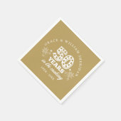 Serviette En Papier À l'occasion du 50e anniversaire du Mariage Making (Coin)