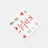 Serviette En Papier A Merry Little Christmas Baby Shower (Coin)