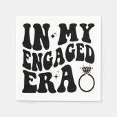 Serviette En Papier À Mon Ère De Fiançailles Fille Fiancée Af Enterrem (Devant)