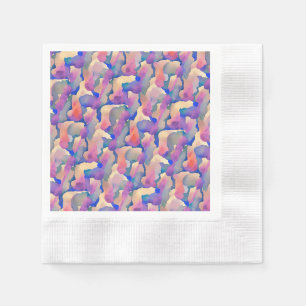 Serviette en papier à motif aquarelle