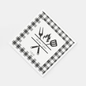 Serviette en papier à motif carreaux rustique pour (Coin)