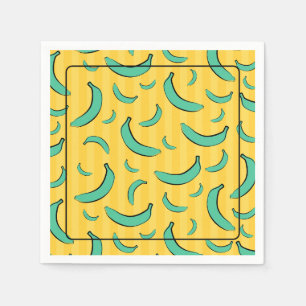 Serviette en papier à motif de banane