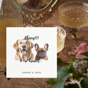 Serviette En Papier À nos Humains Cocktail personnalisé pour animaux d