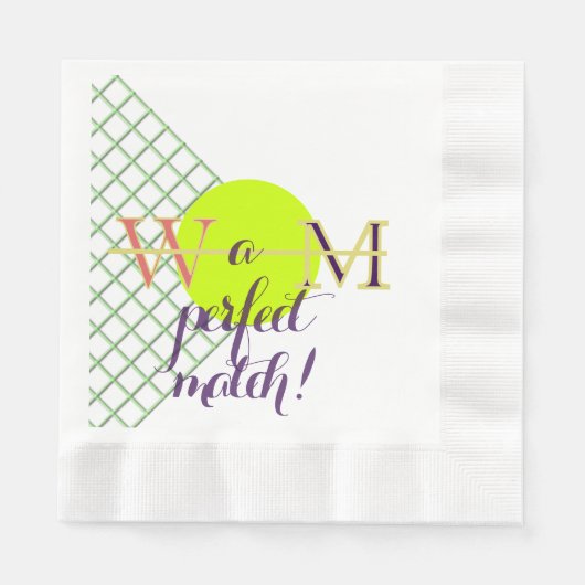 Serviette En Papier A Perfect Match Paper Napkin (Devant)