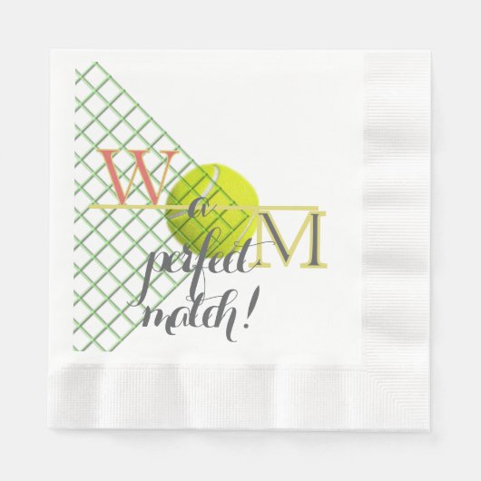 Serviette En Papier A Perfect Match Paper Napkin (Devant)