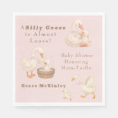Serviette En Papier A Silly Goose Pink (Devant)