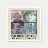 Serviette En Papier A Son Ère D'Anniversaire Photo Eras Anniversaire (Devant)