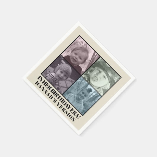 Serviette En Papier A Son Ère D'Anniversaire Photo Eras Anniversaire (Coin)