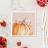 Serviette En Papier A Sweet Little Pumpkin is on the Way (En situation)