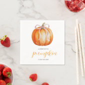 Serviette En Papier A Sweet Little Pumpkin is on the Way (En situation)