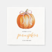 Serviette En Papier A Sweet Little Pumpkin is on the Way (Devant)