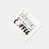 Serviette en papier à thème café (Coin)