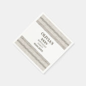 Serviette en papier à thème grec avec éléments de  (Coin)