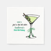 Serviette En Papier A Tini Bit Older 21st Birthday Party (Devant)