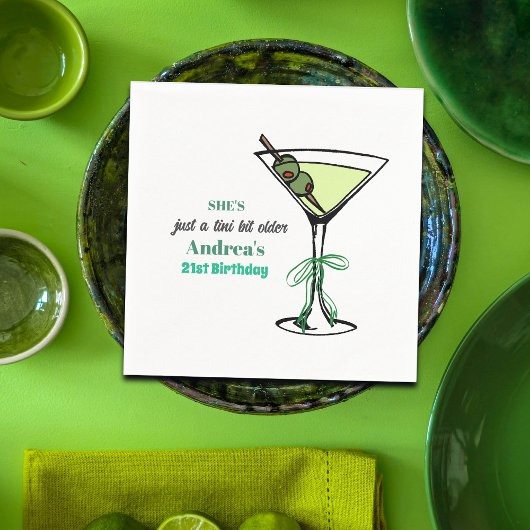 Serviette En Papier A Tini Bit Older 21st Birthday Party