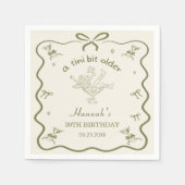Serviette En Papier A Tini Bit Older Espresso Martini Bow Birthday (Devant)