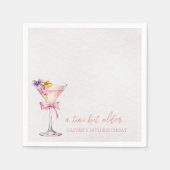 Serviette En Papier A Tini Bit Older Martini 30th Birthday Party Nap (Devant)