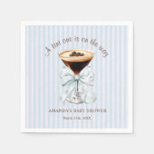 Serviette En Papier A tini One is on the Way Baby Shower  (Devant)