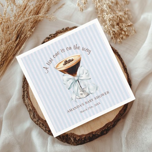 Serviette En Papier A tini One is on the Way Baby Shower 