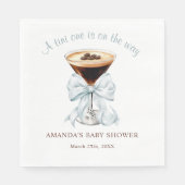 Serviette En Papier A tini One is on the Way Baby Shower  (Devant)