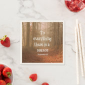 Serviette En Papier À tout il ya une saison Bible Verse (En situation)