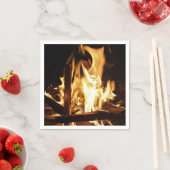 Serviette En Papier A travers les flammes (En situation)
