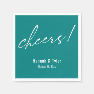 Serviette En Papier À votre santé ! Typographie élégante de mariage sa