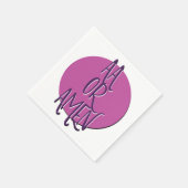 Serviette En Papier AA Or Amen | 12 Step Recovery Slogan (Coin)