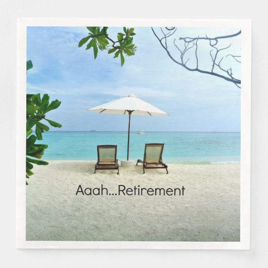 Serviette En Papier Aaah...Retraite (Devant)