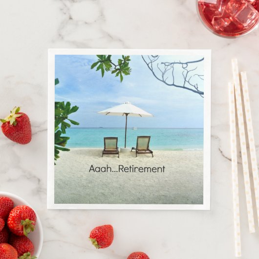 Serviette En Papier Aaah...Retraite (En situation)