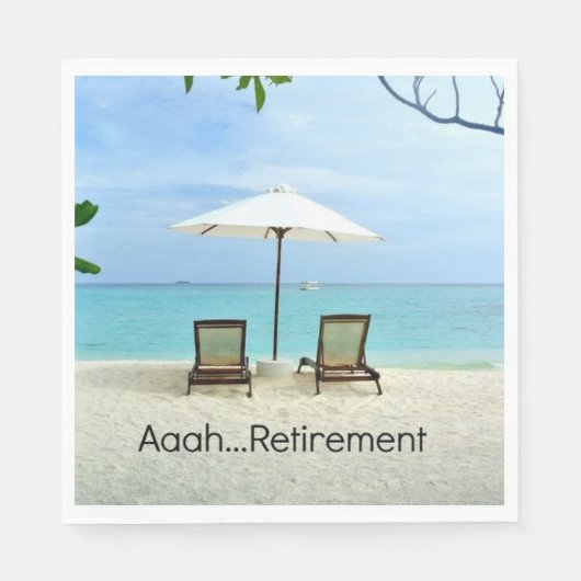 Serviette En Papier Aaah... retraite (Devant)