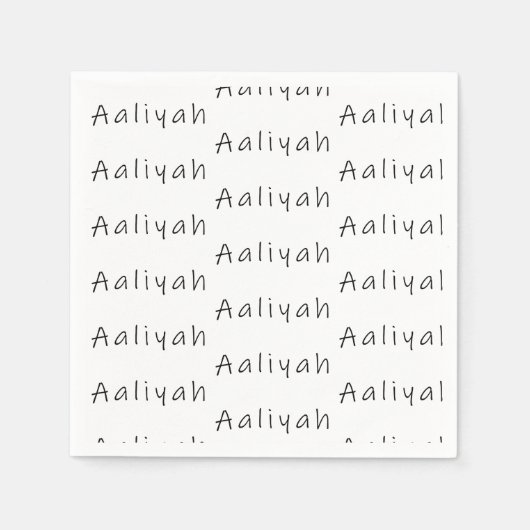 Serviette En Papier Aaliyah (Devant)