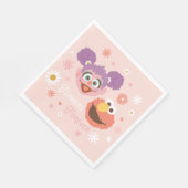 Serviette En Papier Abby Cadabby & Elmo | Fleurs pour toujours (Coin)