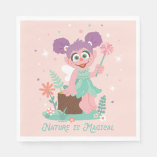 Serviette En Papier Abby Cadabby   La Nature est magique