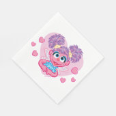 Serviette En Papier Abby Cadabby Valentine Hearts Graphisme (Coin)