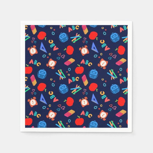 SERVIETTE EN PAPIER ABC (Devant)