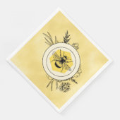 Serviette En Papier Abeille (Coin)