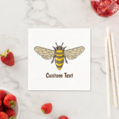 Serviette En Papier abeille (En situation)