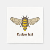 Serviette En Papier abeille (Devant)