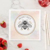 Serviette En Papier Abeille à miel (En situation)