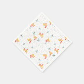 Serviette En Papier Abeille aquarelle Motif (Coin)