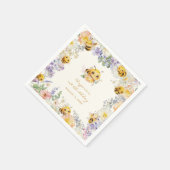 Serviette En Papier Abeille d'anniversaire (Coin)