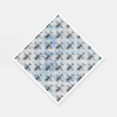 Serviette En Papier Abeille de miel bleu Damask (Coin)