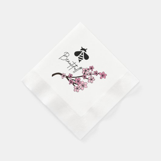 Serviette En Papier abeille magnifique (Coin)
