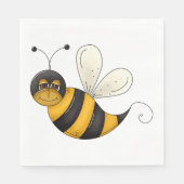 Serviette En Papier Abeille souriante (Devant)