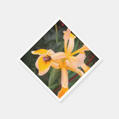 Serviette En Papier Abeille sur une fleur jaune (Coin)