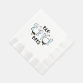 Serviette En Papier Abeilles de Boo Ghost mignonnes - Drôle Halloween  (Coin)