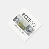 Serviette En Papier ABH Boston (Coin)