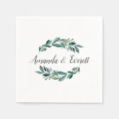 Serviette En Papier Abondant Foliage Mariage personnalisé (Devant)